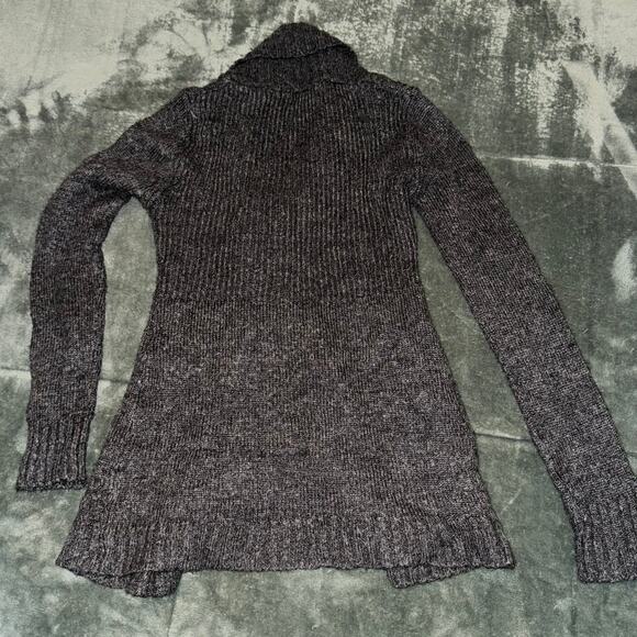 VTG Y2K Planet Gold Baby Doll Sweater Gray Girl's Size Large/14 Bella Swan Core - Picture 2 of 6